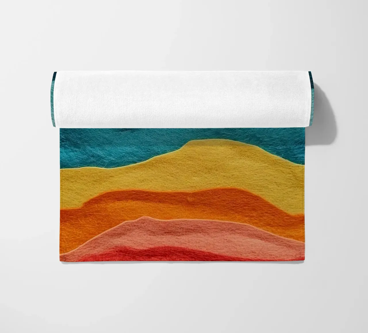 sun and color gradient telo mare da comura
