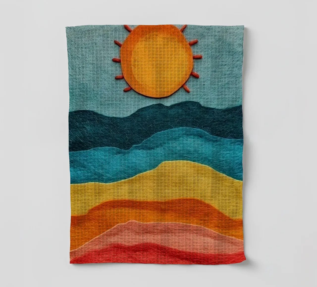 sun and color gradient torchon de comura