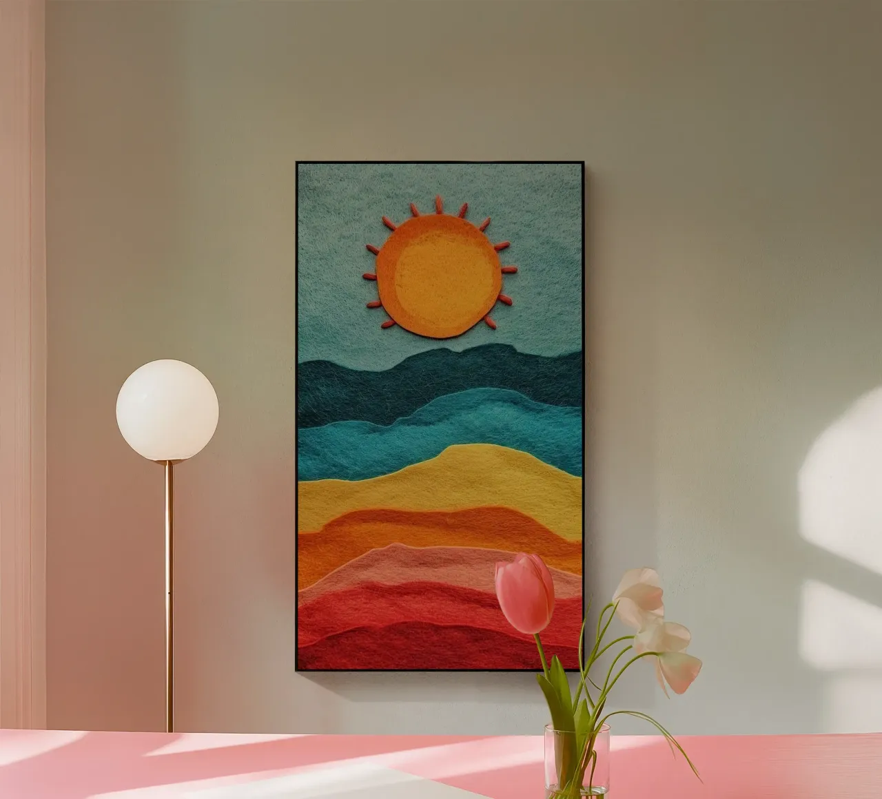 sun and color gradient metacrilato de comura
