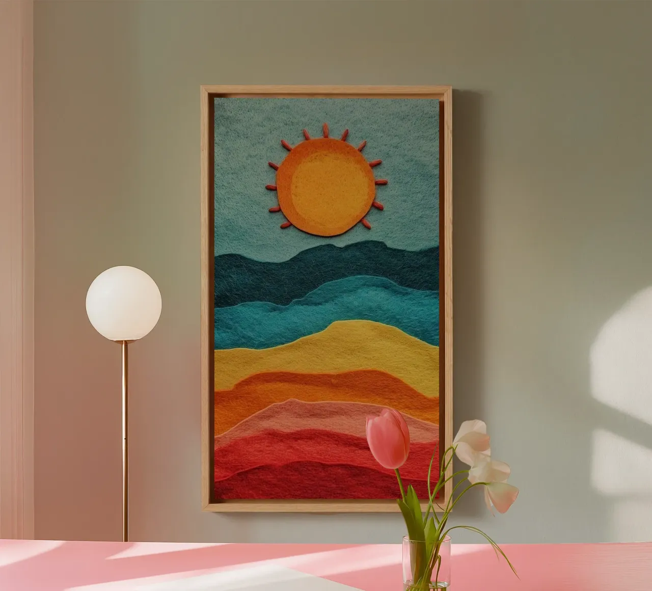 sun and color gradient tela da comura