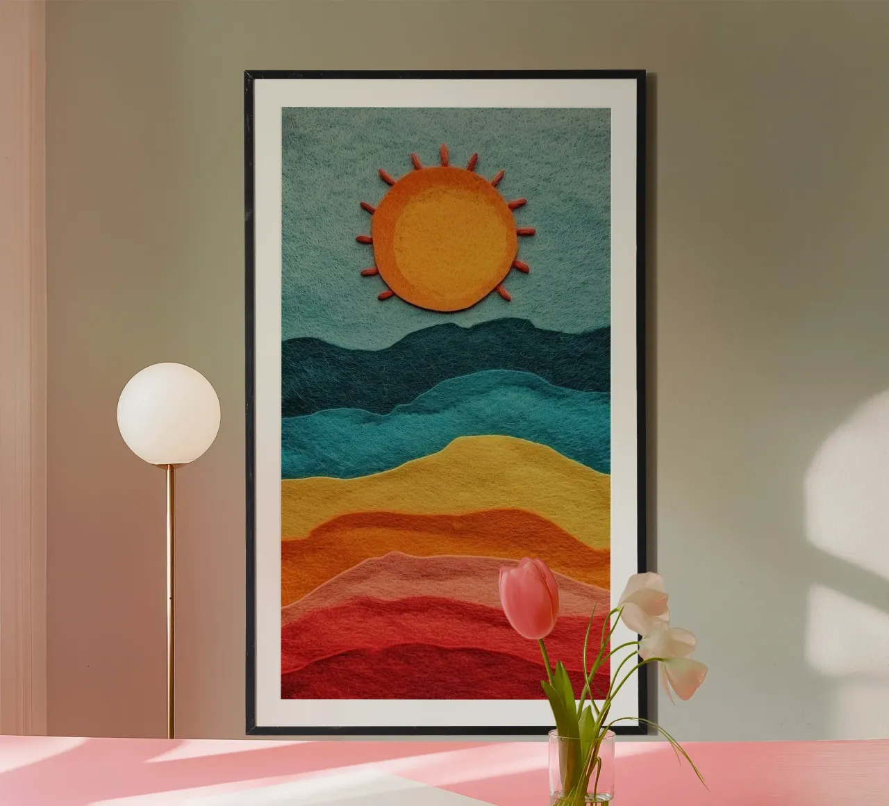 sun and color gradient poster da comura
