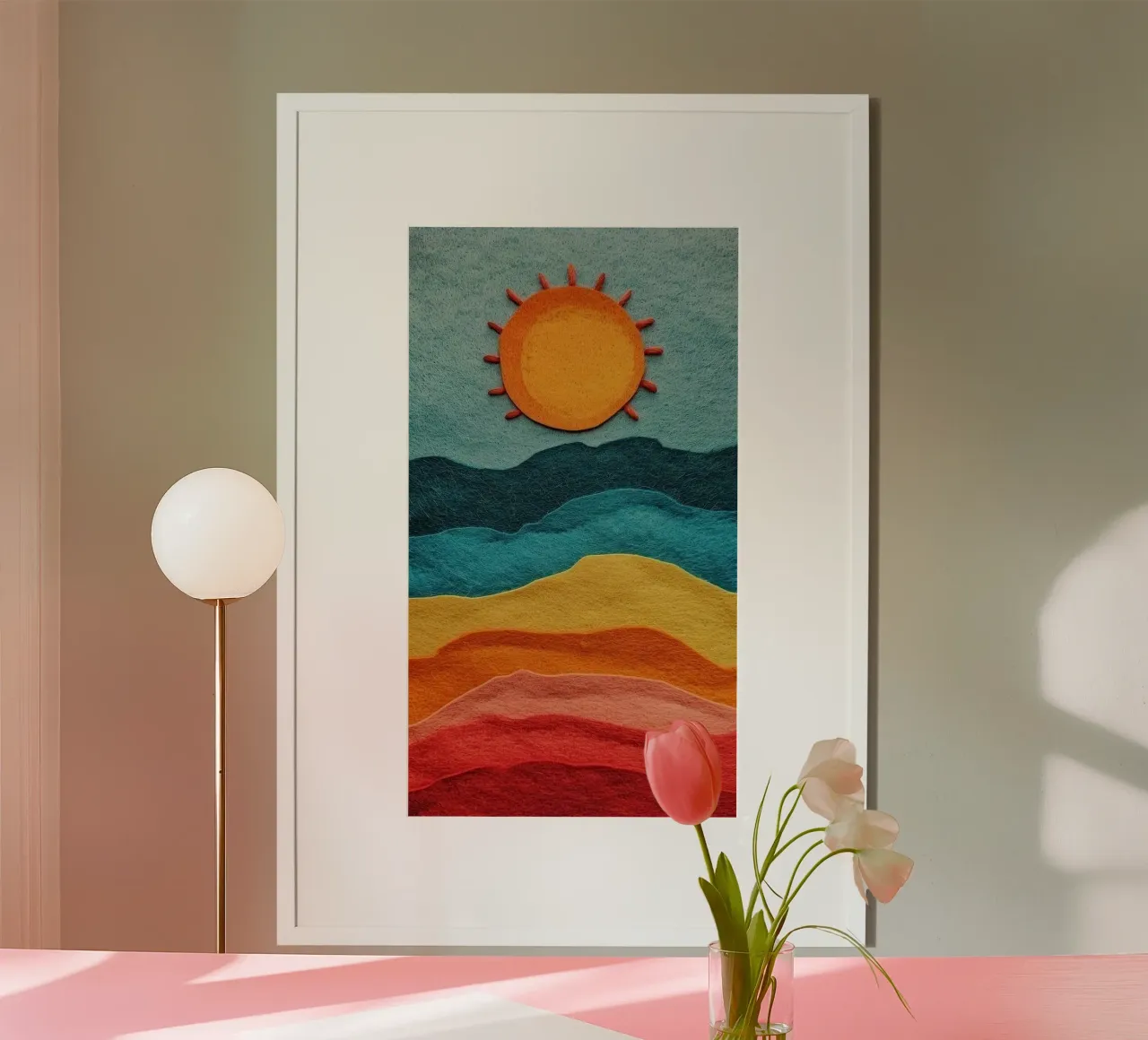 sun and color gradient poster da comura