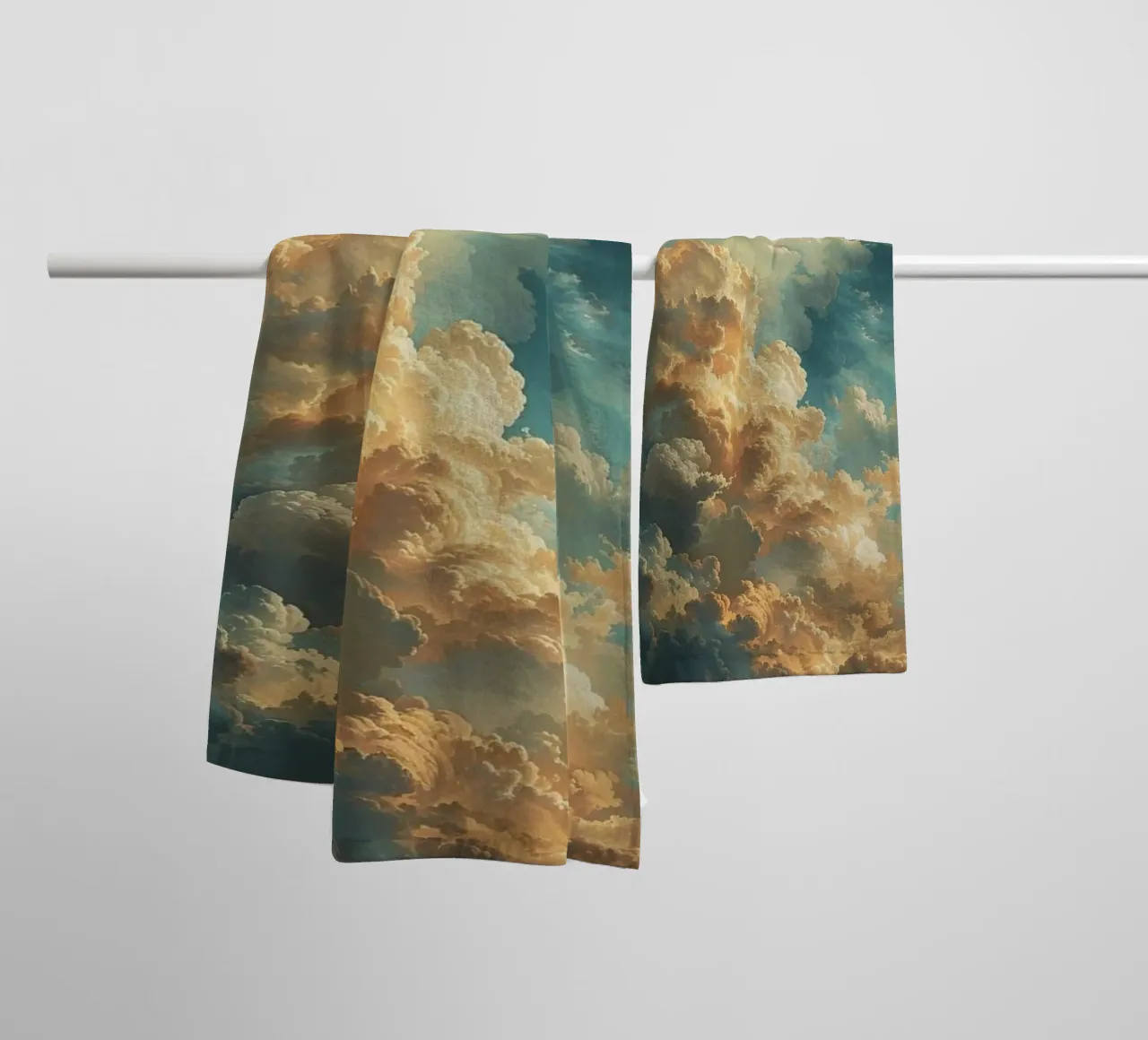 cloud gradient light asciugamano da bagno da comura