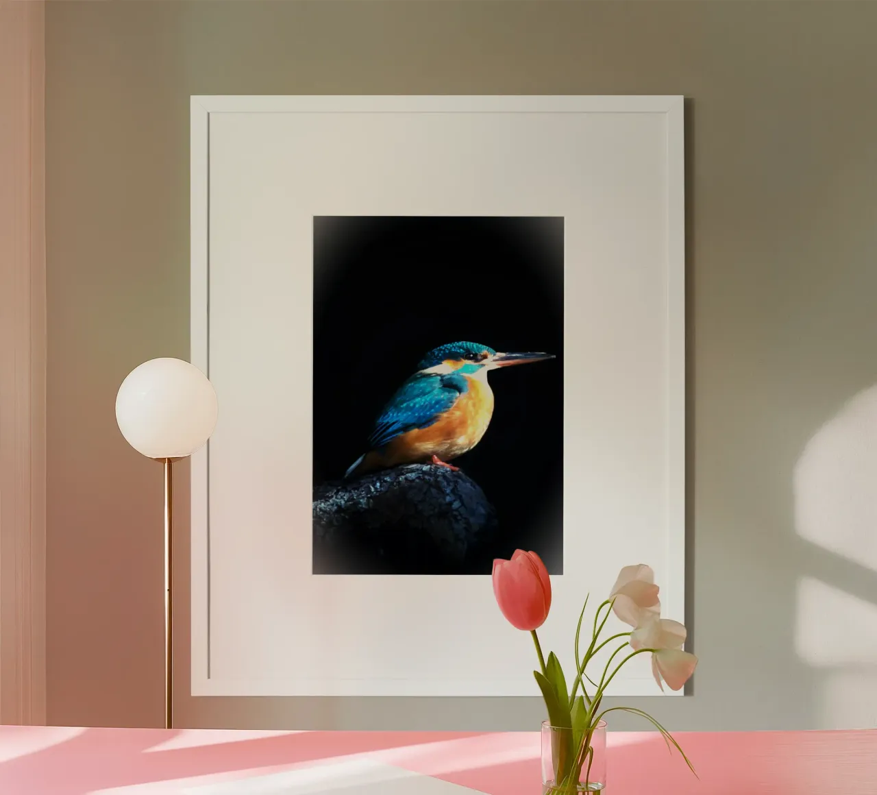 Le ali della preda poster con telaio in alluminio da Nature's Palette
