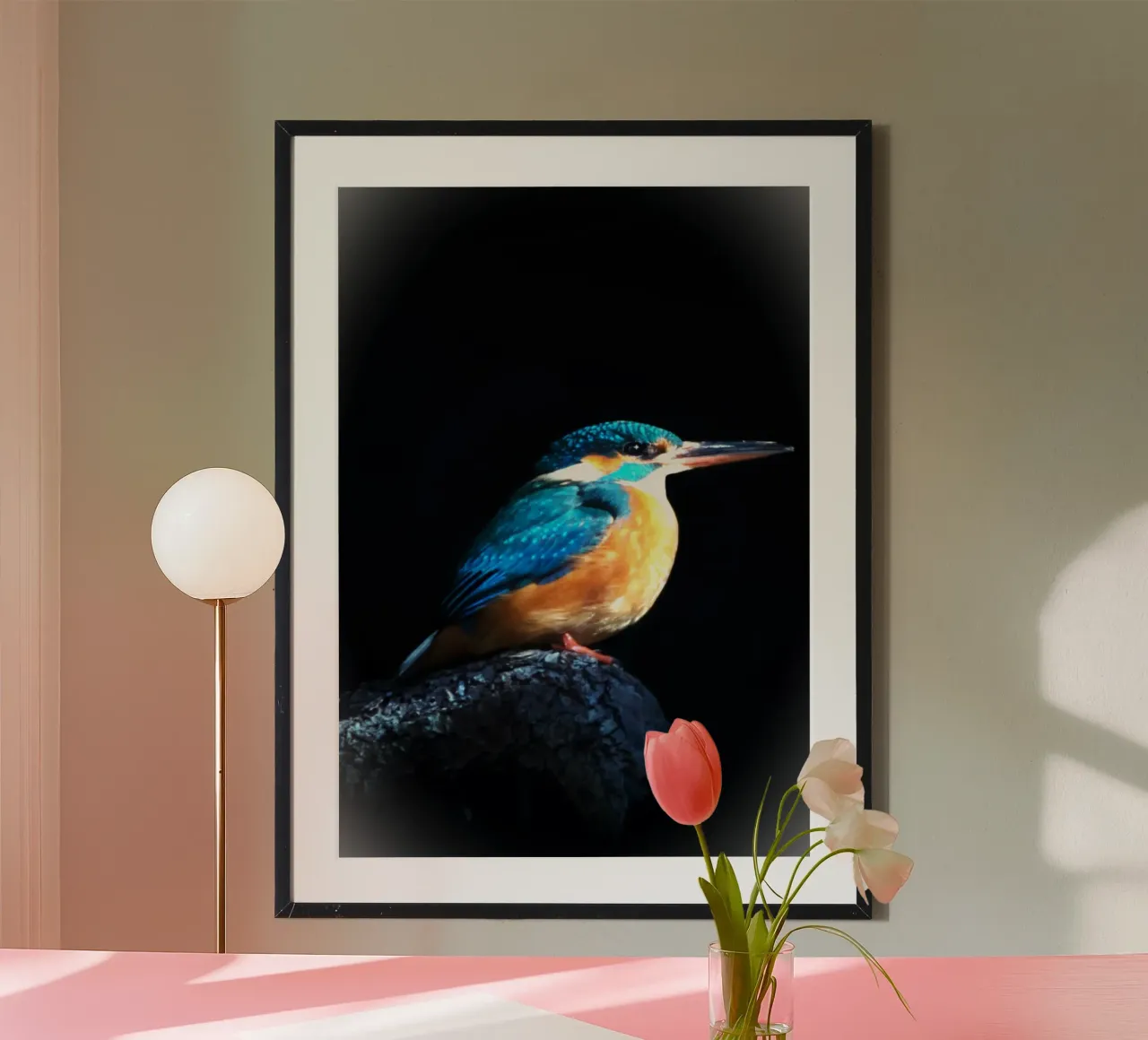Le ali della preda poster con telaio in alluminio da Nature's Palette