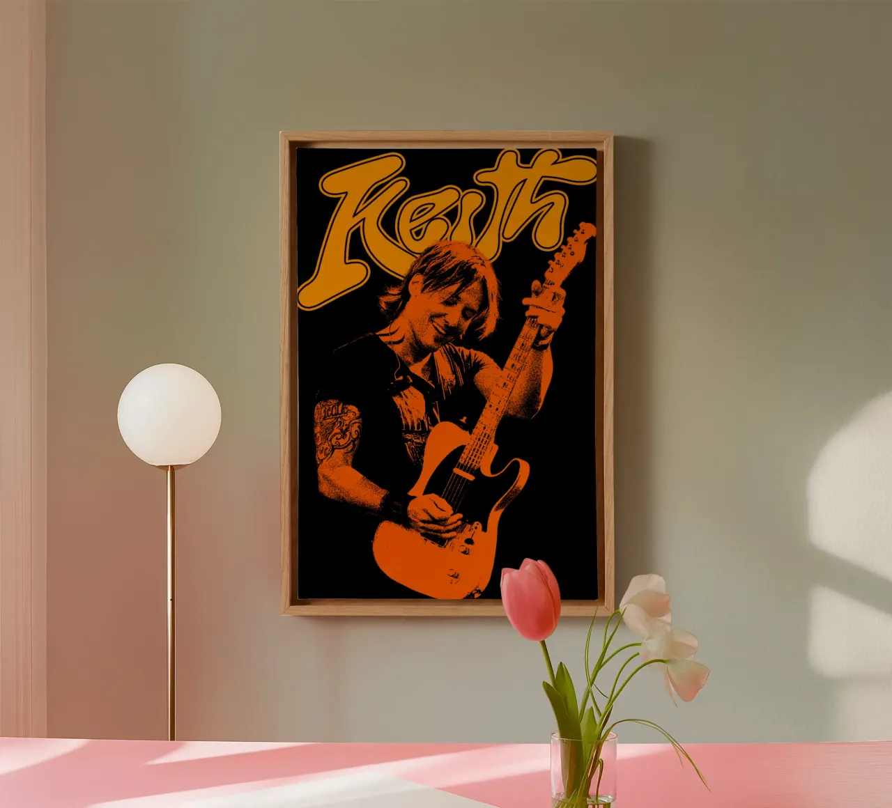 Keith Urban Rock Band tela con Cornice a cassetta da grass.studio_
