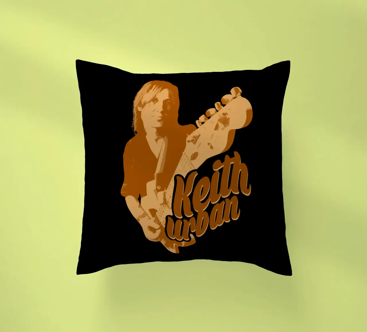 Keith Urban Paese Pop cuscino da grass.studio_