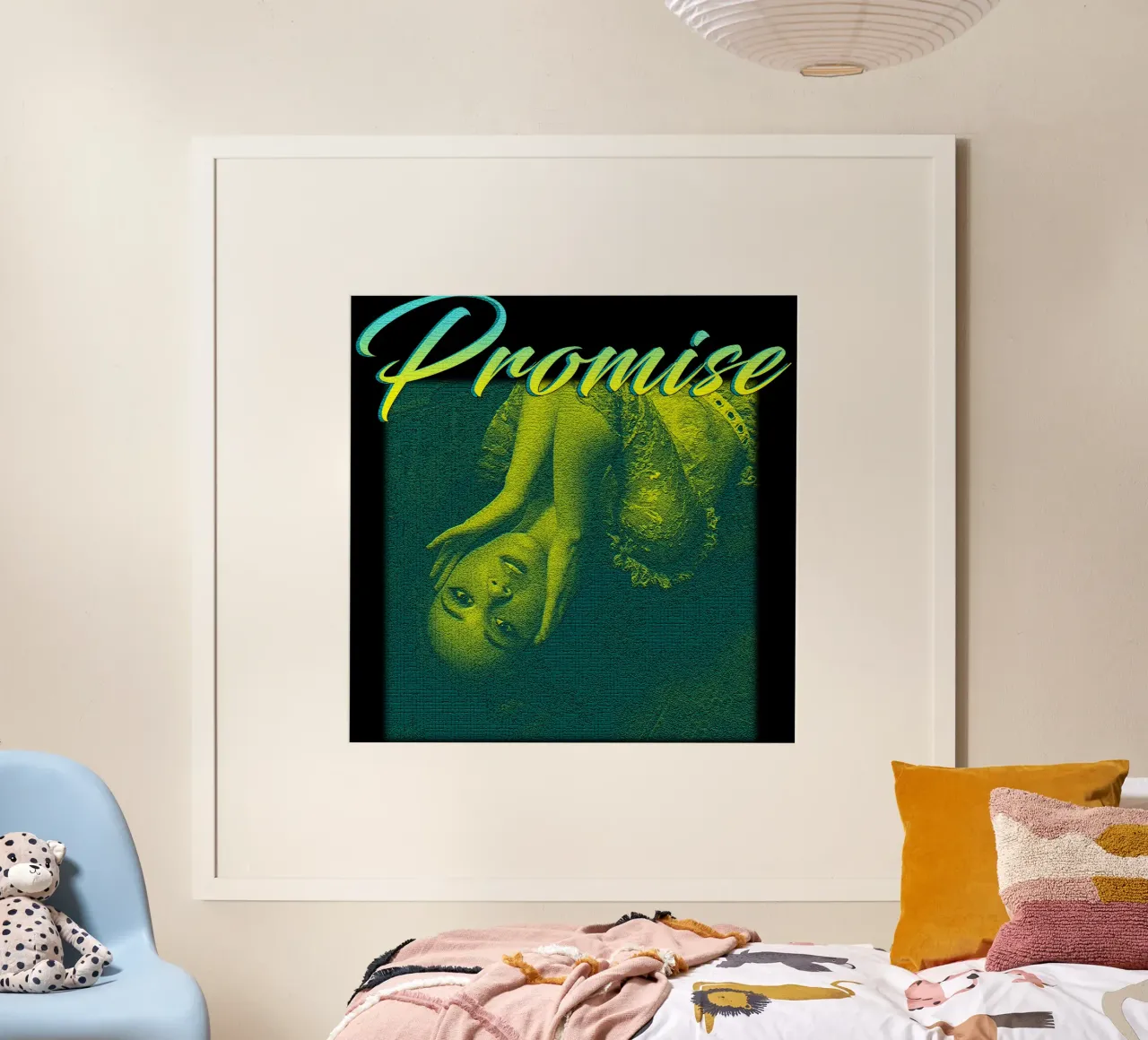 Laufey Pop Band poster con telaio in legno da igoshdesigns