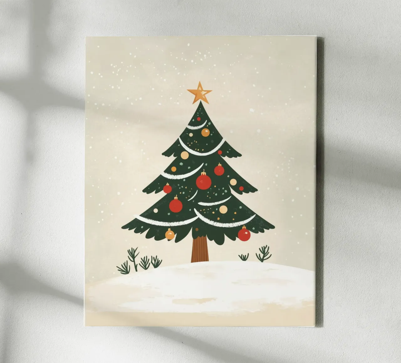 Albero di Natale stravagante tela con Cornice a cassetta da Happy Littles