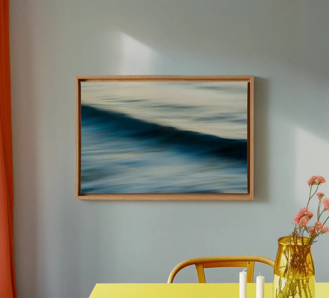 The Uniqueness of Waves X canvas with Floater frame by Tal Paz-Fridman