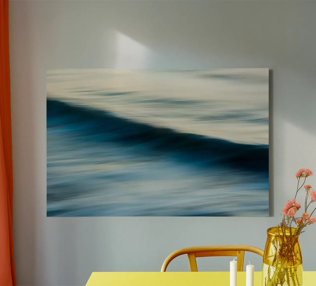 The Uniqueness of Waves X canvas with Floater frame by Tal Paz-Fridman