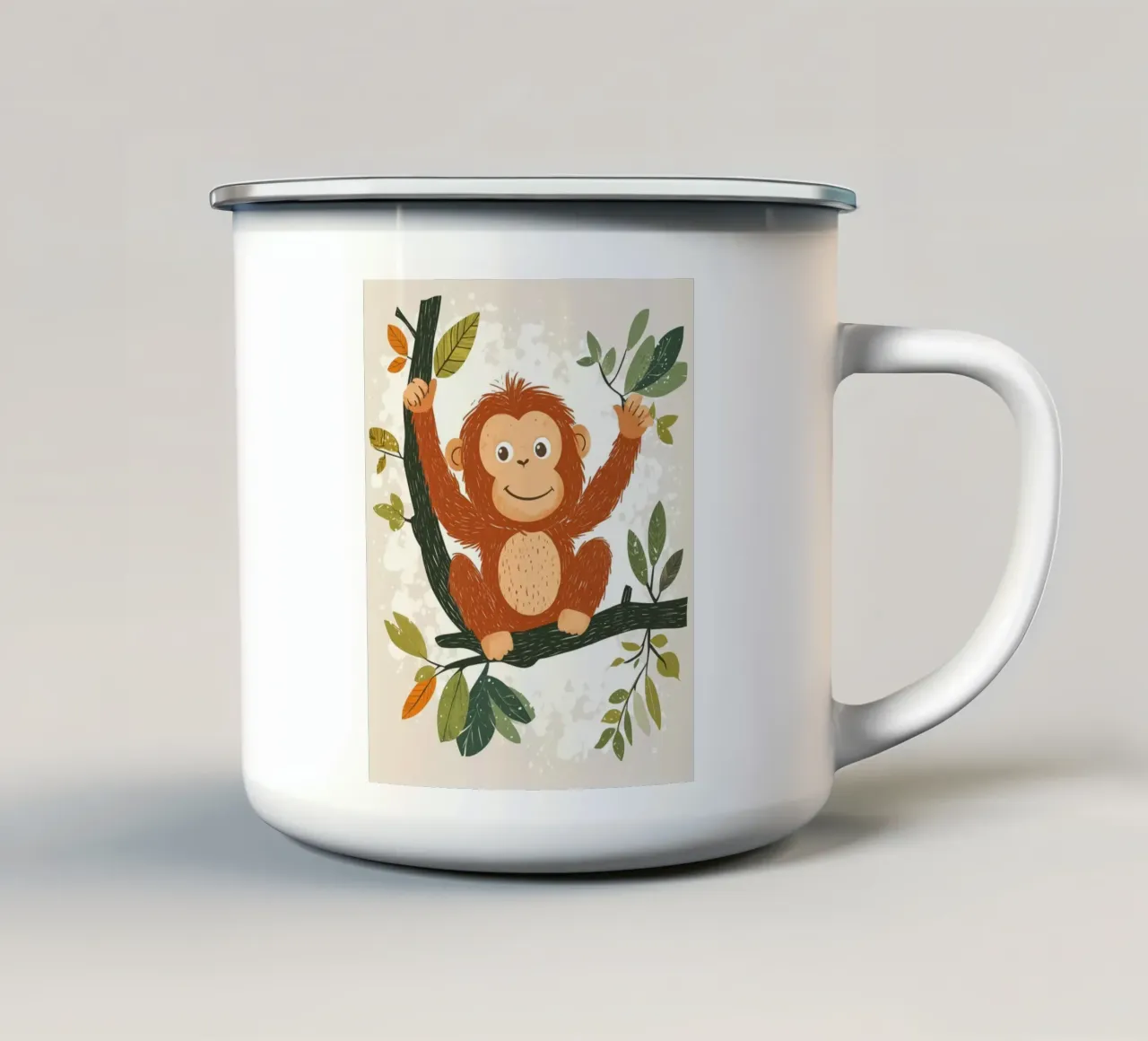 Orangutan estroso tazza in smalto da Happy Littles