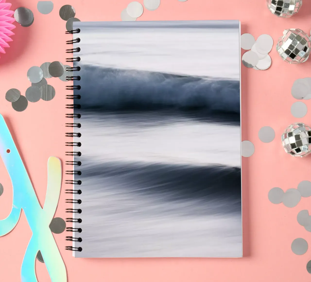 The Uniqueness of Waves XIII spiral notebook by Tal Paz-Fridman