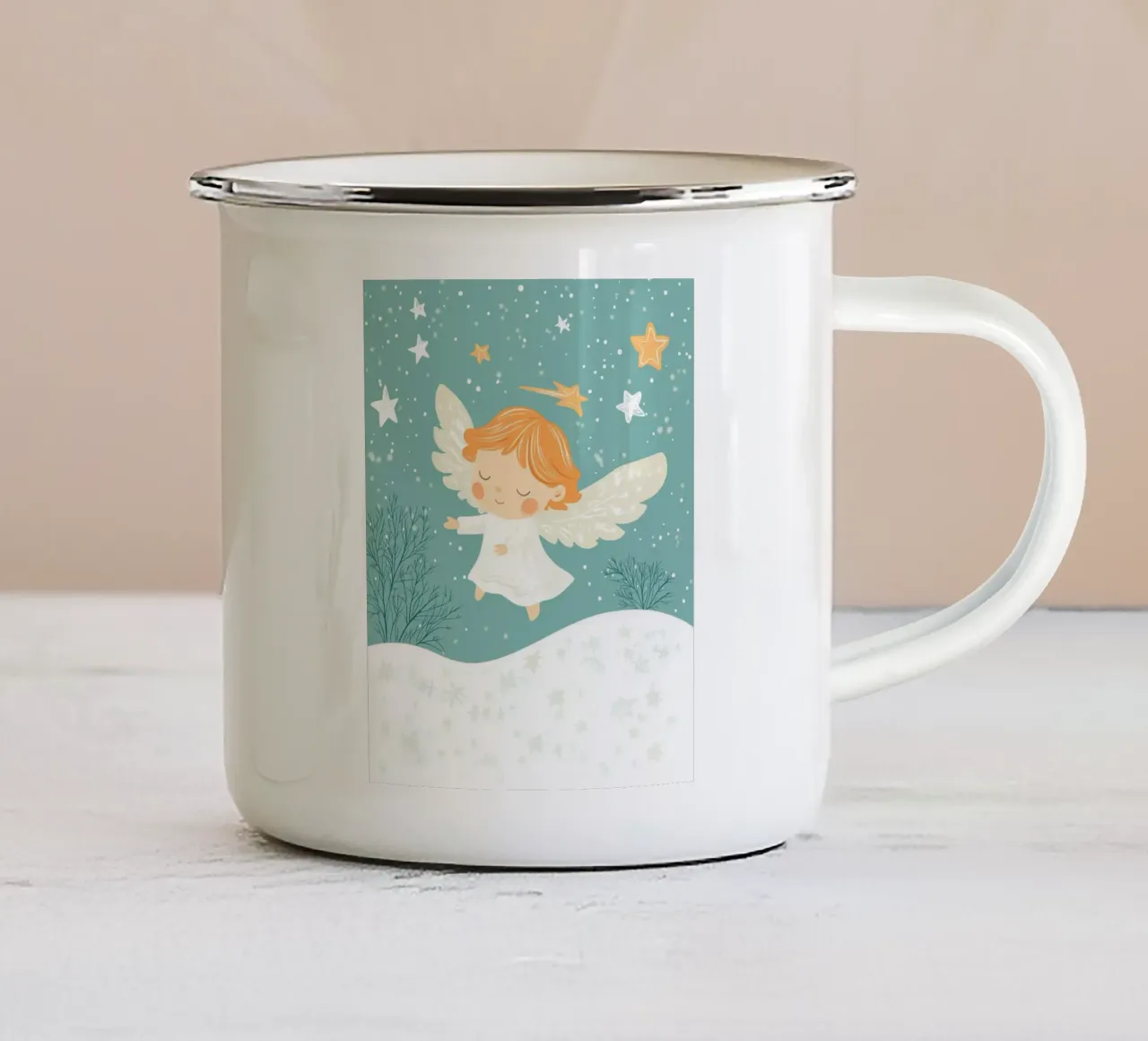 Angelo stravagante tazza in smalto da Happy Littles