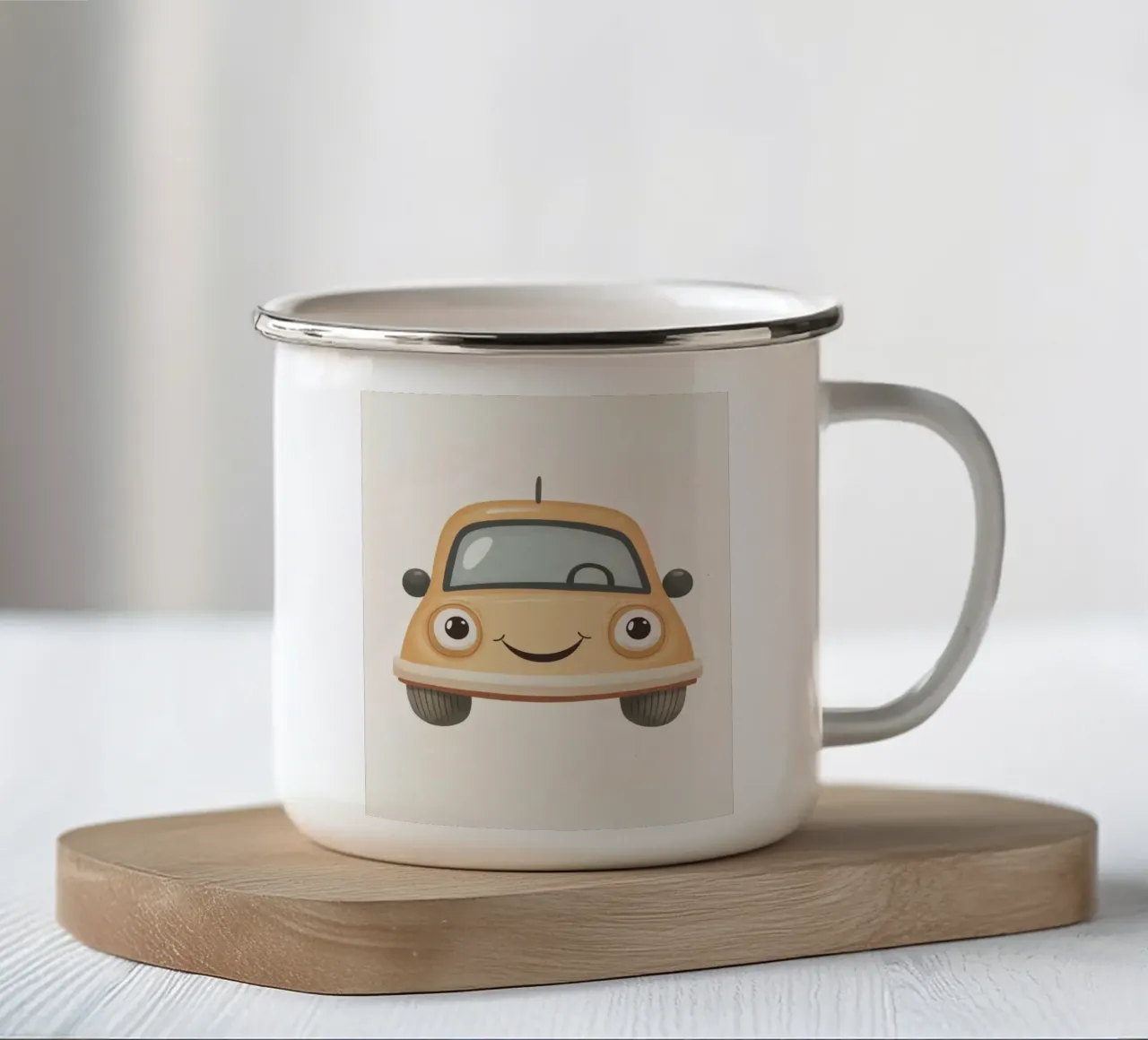 Auto stravagante tazza in smalto da Happy Littles