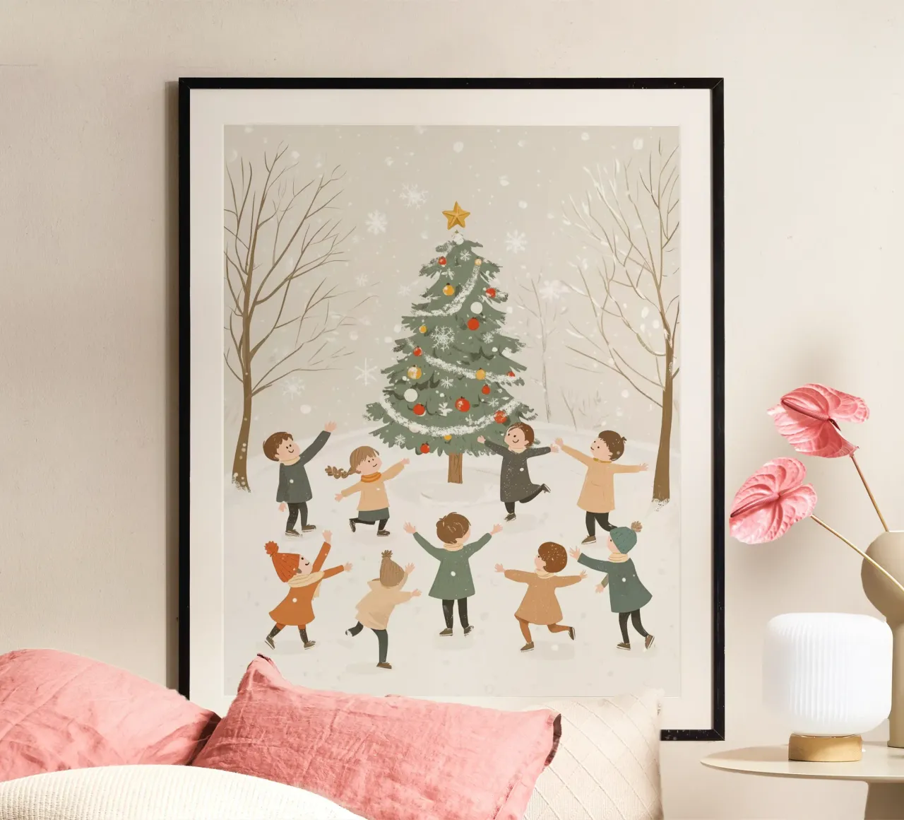 Albero di Natale stravagante poster da Happy Littles