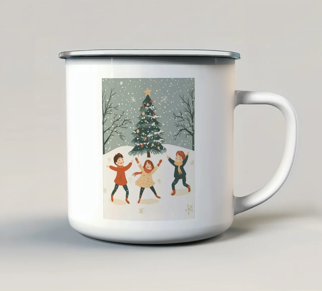 Albero di Natale stravagante tazza in smalto da Happy Littles