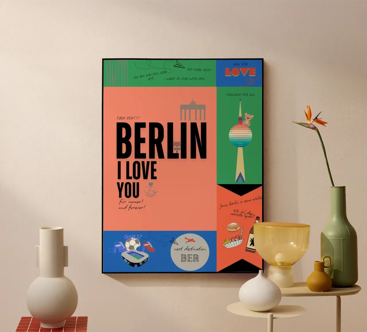 Berlin bunt acrylic glass by DLart