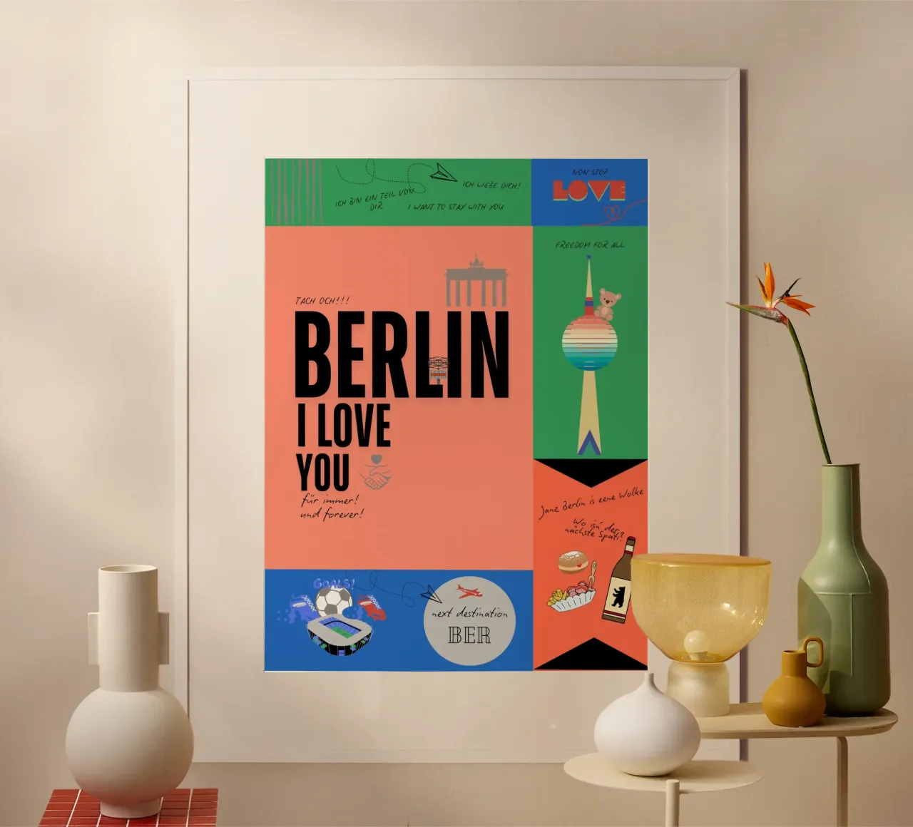 Berlin bunt poster da DLart