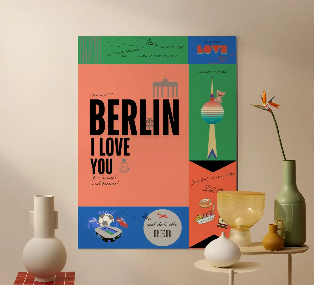 Berlin bunt poster da DLart