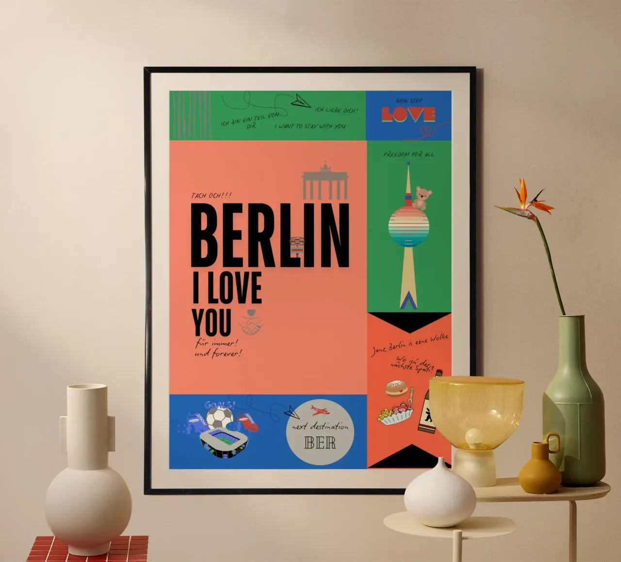 Berlin bunt poster da DLart