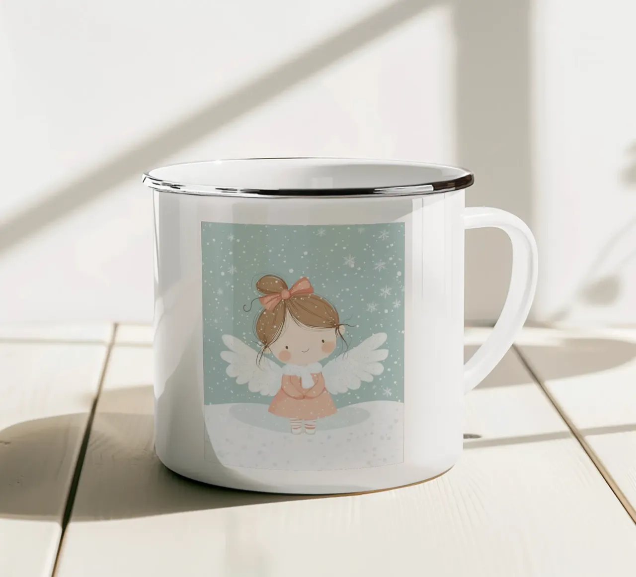 Angelo stravagante tazza in smalto da Happy Littles