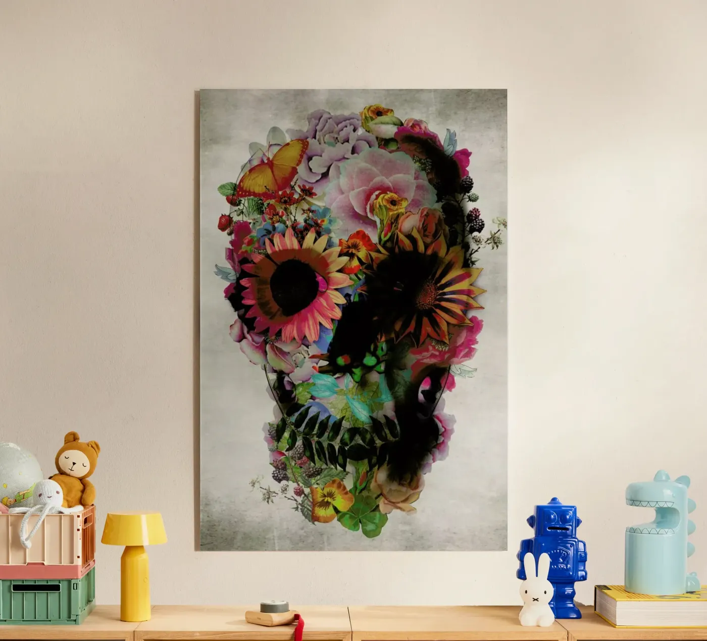 Skull II acrylic glass by Ali Gulec