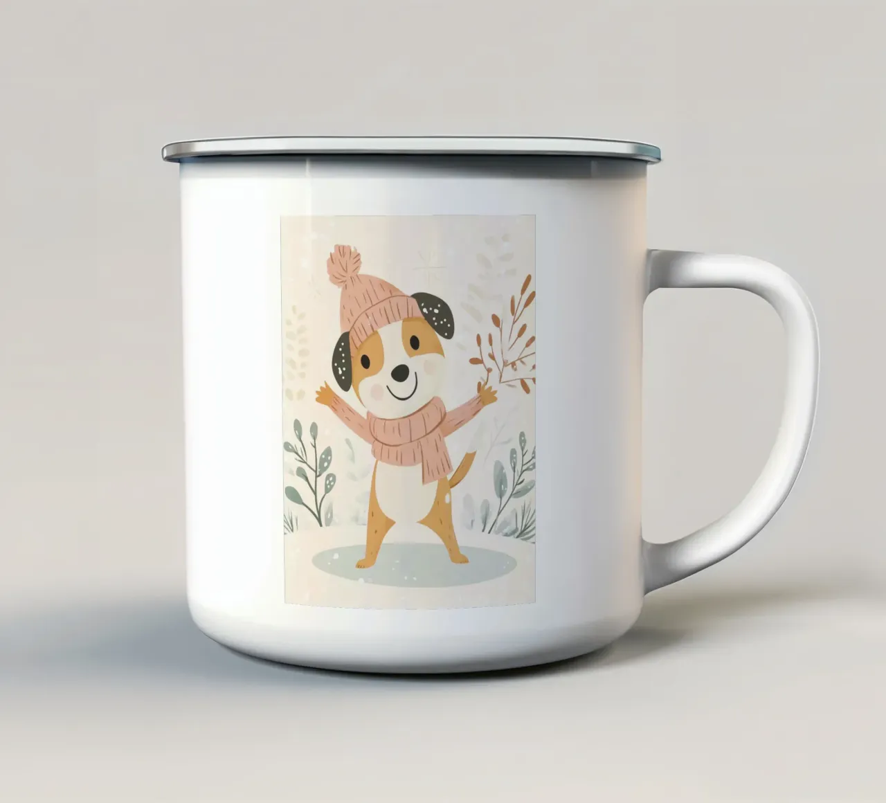 Cane stravagante tazza in smalto da Happy Littles