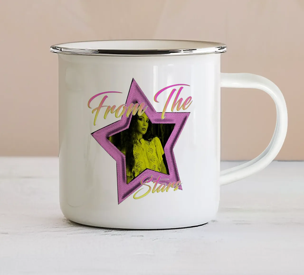 Dalla Stella Laufey tazza in smalto da igoshdesigns