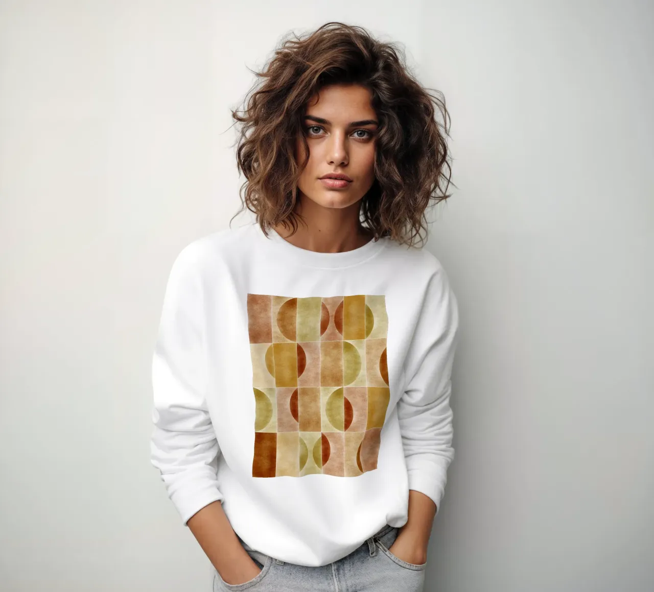 Velluto Earthy Geometry felpa da designdn