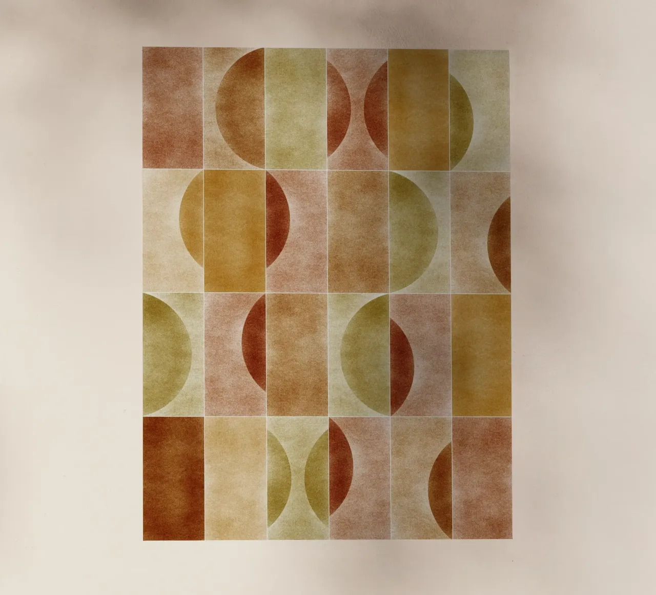 Velluto Earthy Geometry pellicola backlit da designdn