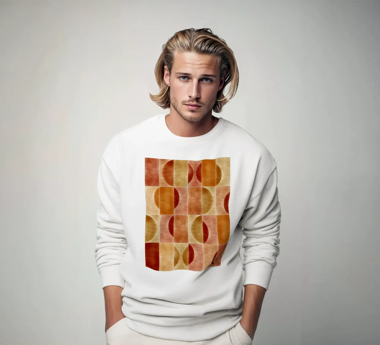 Velluto Fall Geometry felpa da designdn