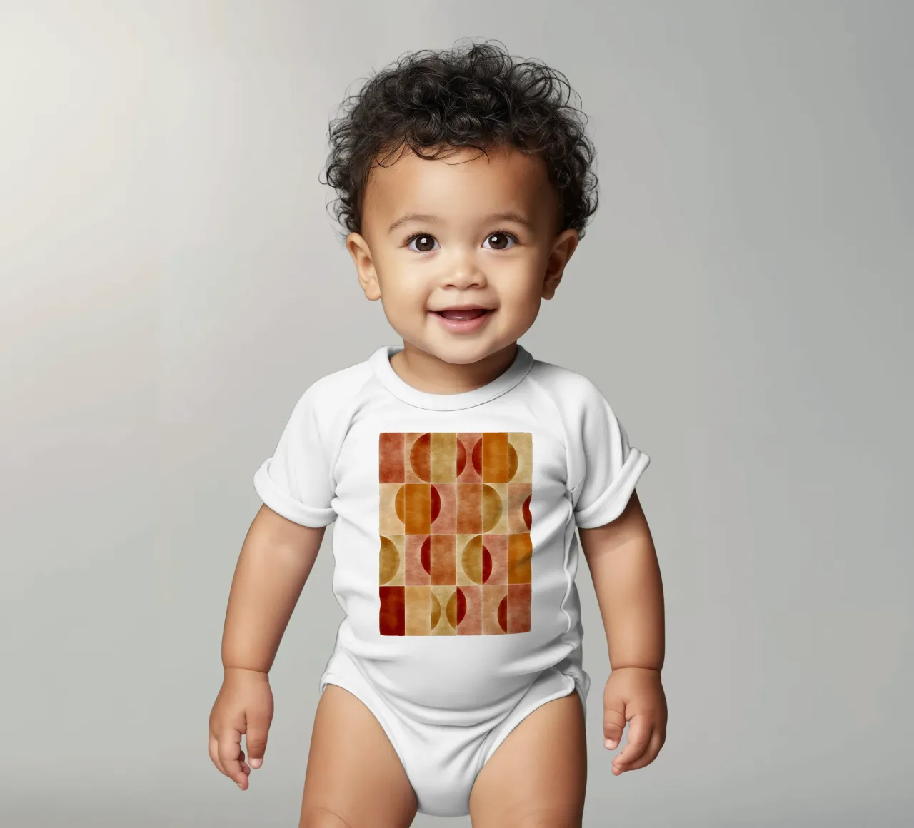 Velluto Fall Geometry body neonato maniche corte da designdn