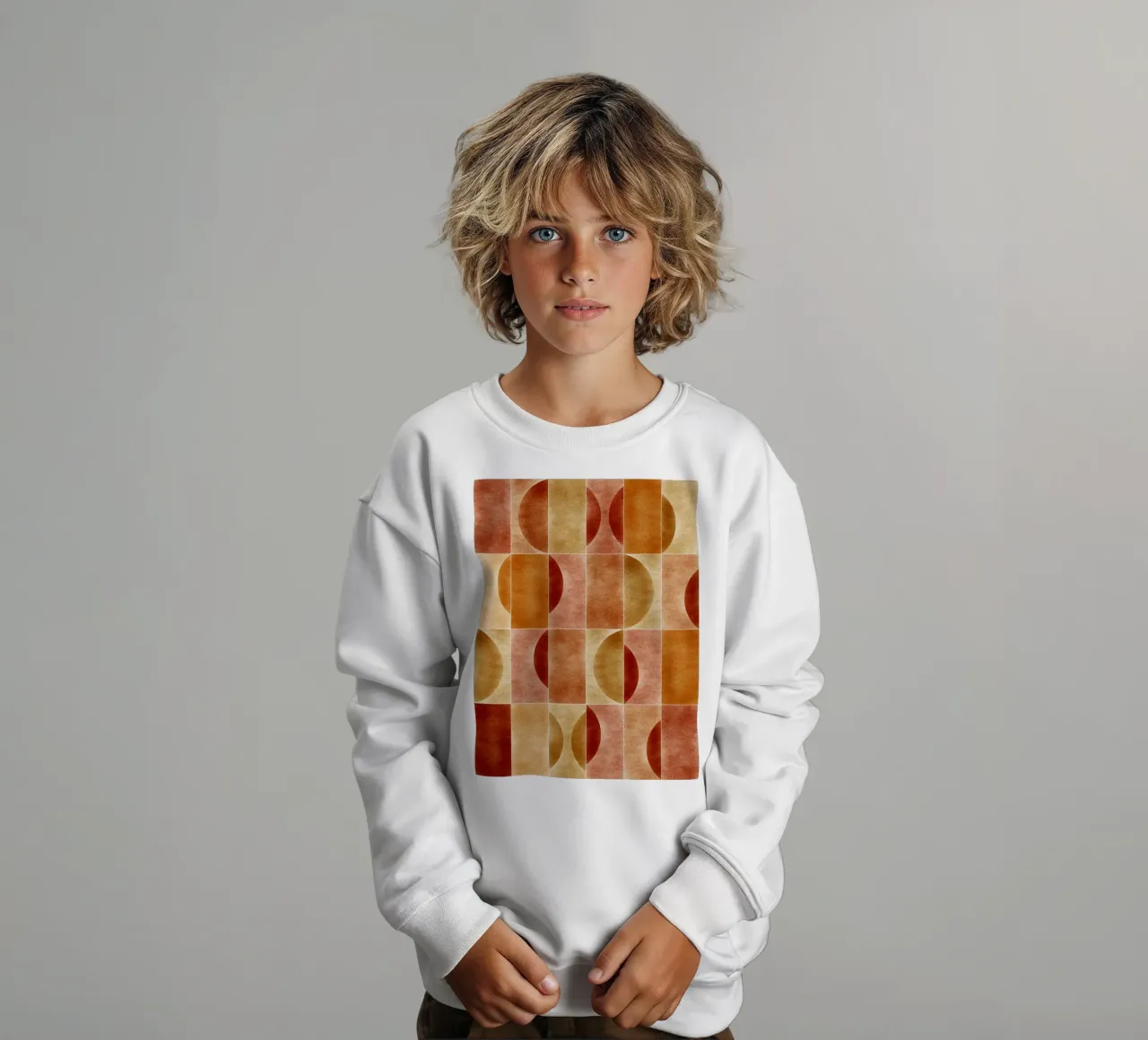 Velluto Fall Geometry felpa bambino da designdn
