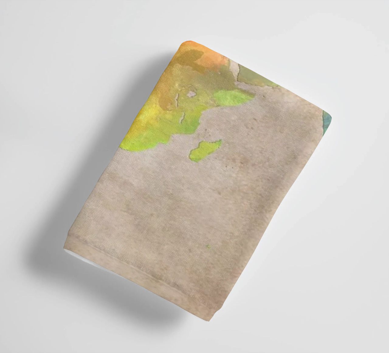 World map colors art towel by Justyna Jaszke JBJart