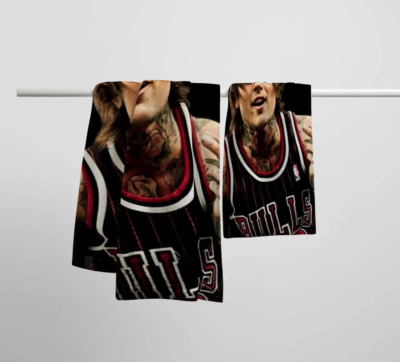 Oliver Sykes in loving memory towel by Lembayung art