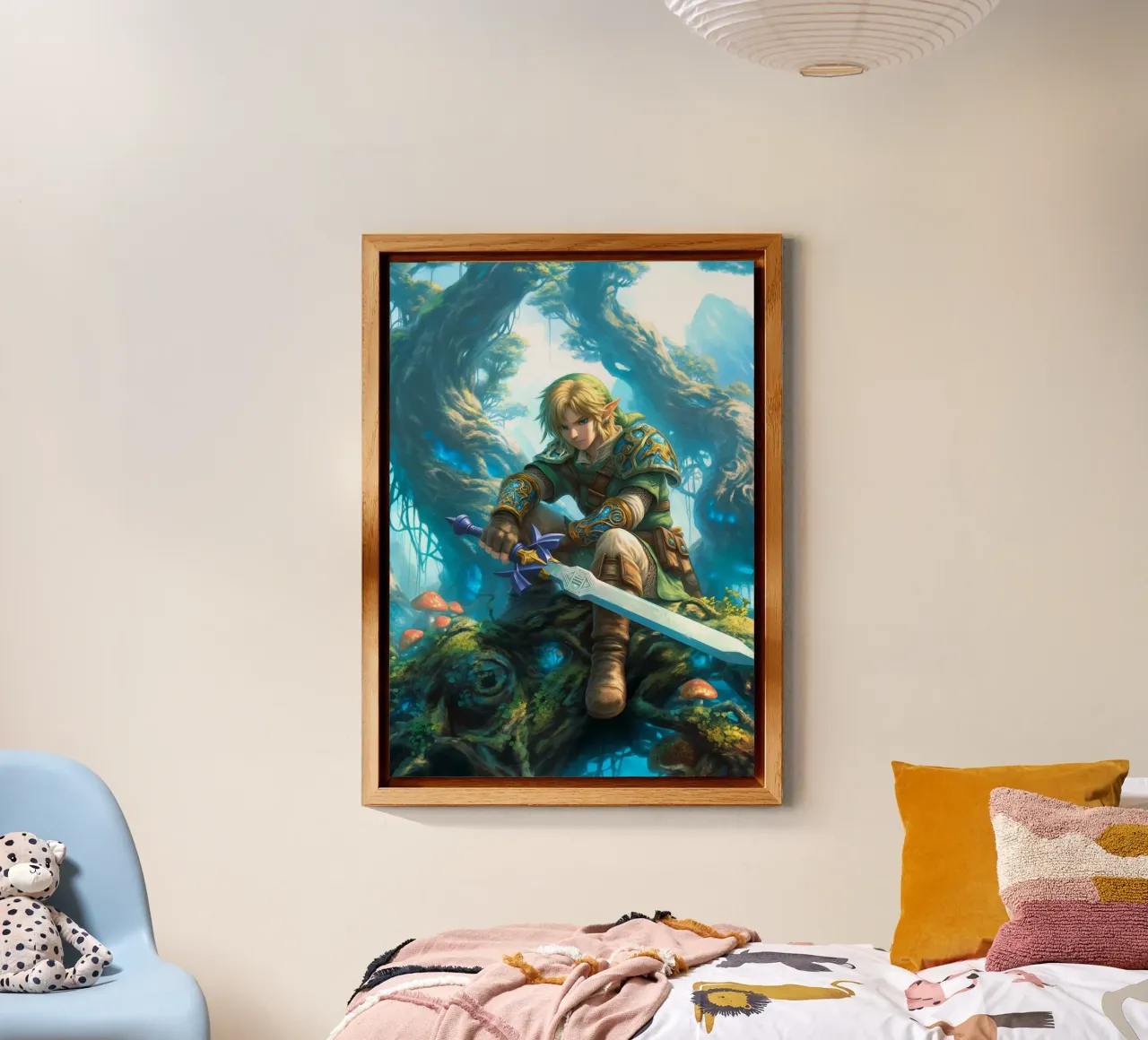 Link di The Legend of Zelda alluminio dibond da Stellar Creative