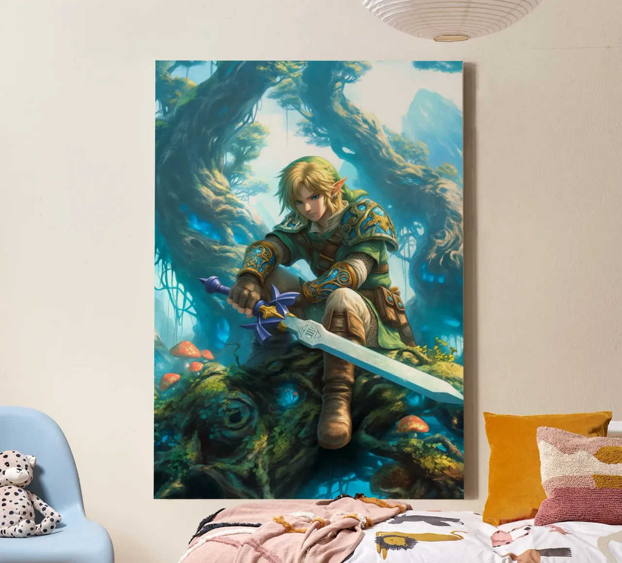 Link di The Legend of Zelda tela con Cornice a cassetta da Stellar Creative