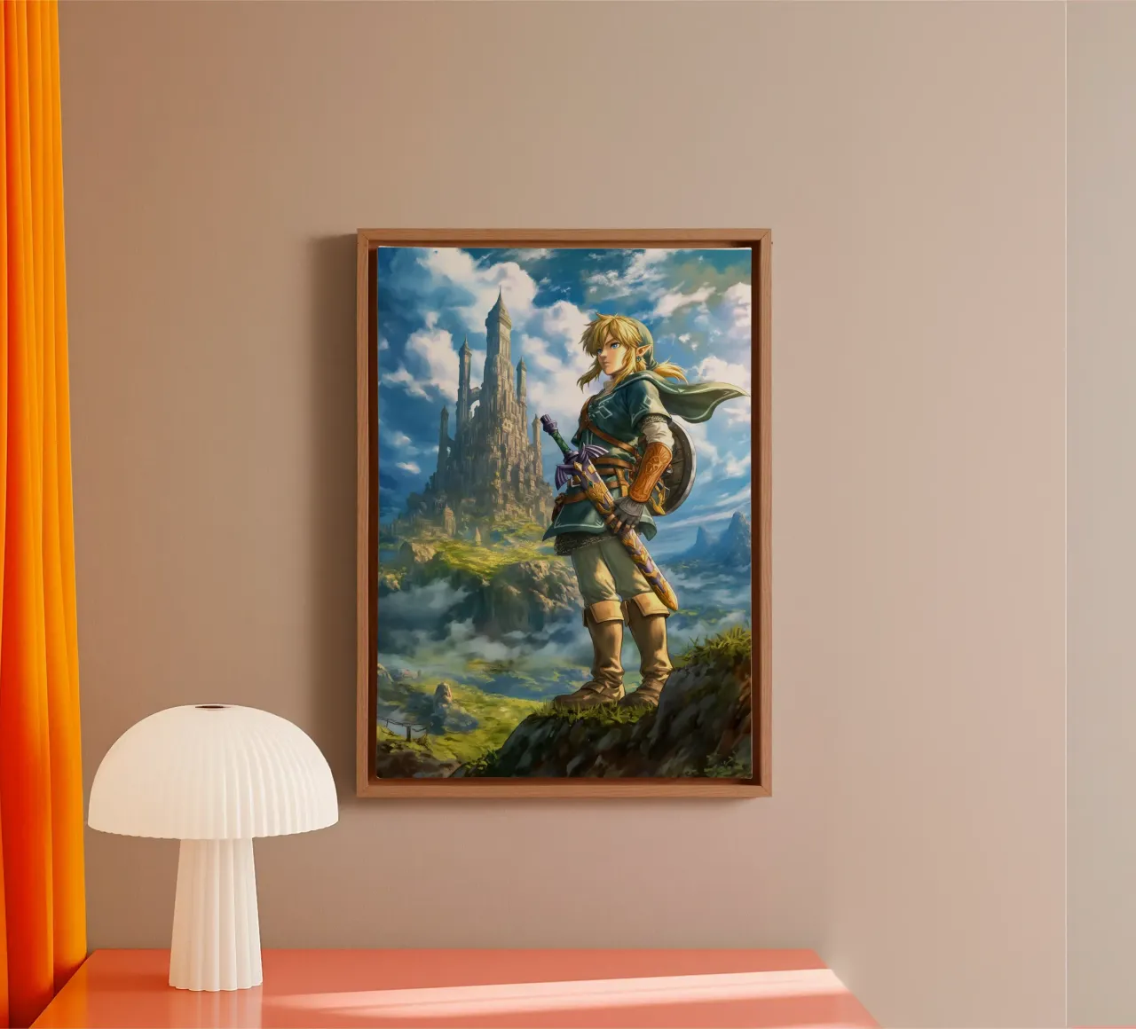 Link di The Legend of Zelda tela con Cornice a cassetta da Stellar Creative