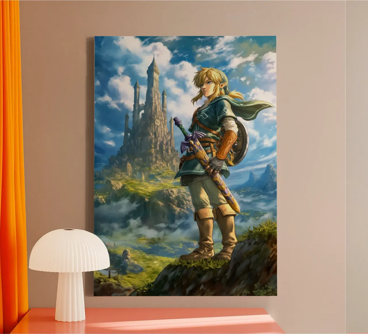 Link di The Legend of Zelda tela con Cornice a cassetta da Stellar Creative