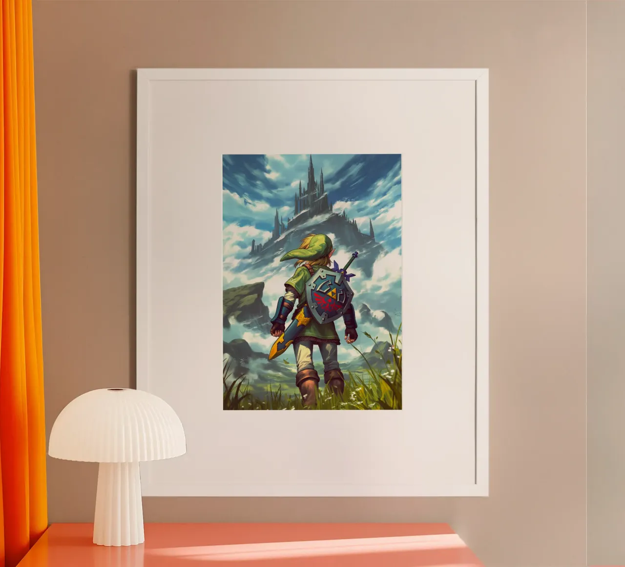 Link di The Legend of Zelda poster con telaio in plastica da Stellar Creative