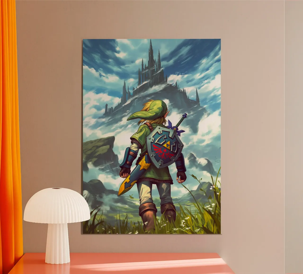 Link di The Legend of Zelda poster con telaio in plastica da Stellar Creative
