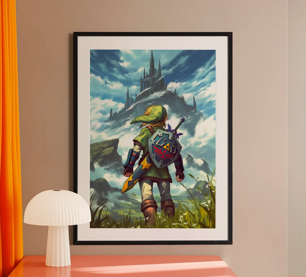 Link di The Legend of Zelda poster con telaio in plastica da Stellar Creative