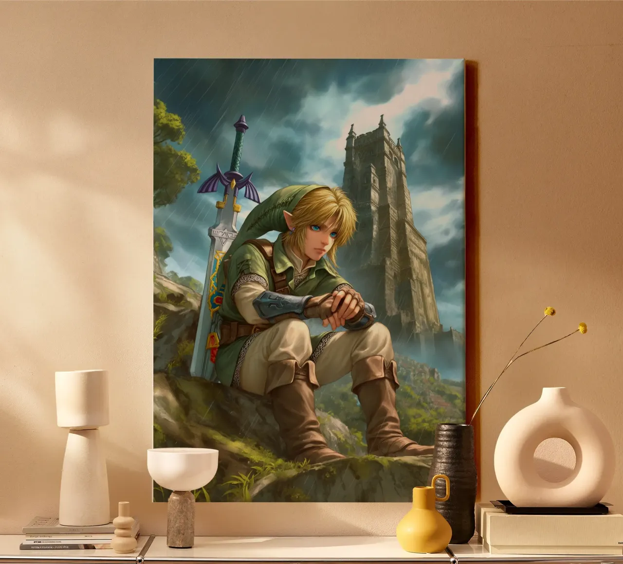 Link di The Legend of Zelda tela con Cornice a cassetta da Stellar Creative
