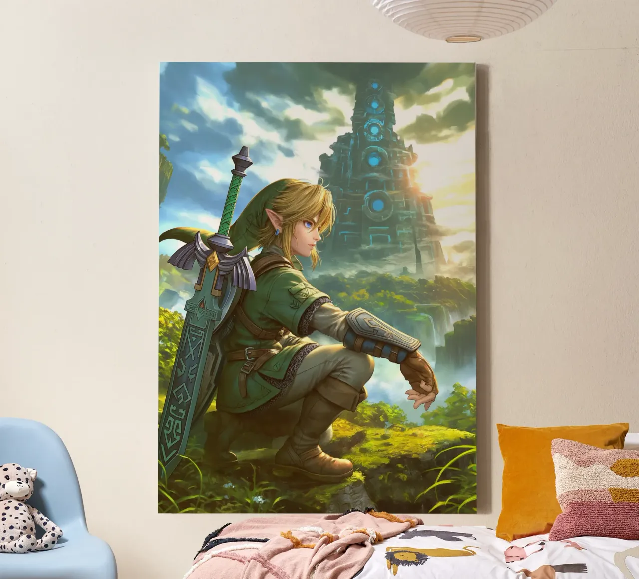 Link di The Legend of Zelda tela con Cornice a cassetta da Stellar Creative