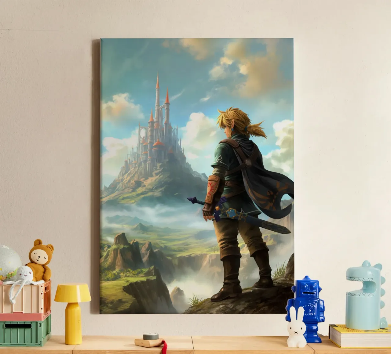 Link di The Legend of Zelda tela con Cornice a cassetta da Stellar Creative