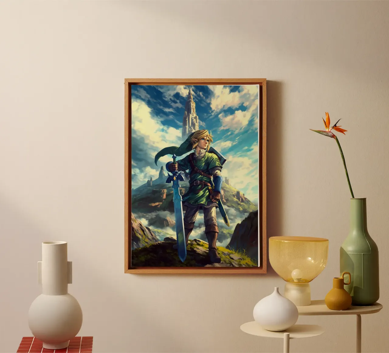 Link de The Legend of Zelda toile avec Caisse américaine de Stellar Creative