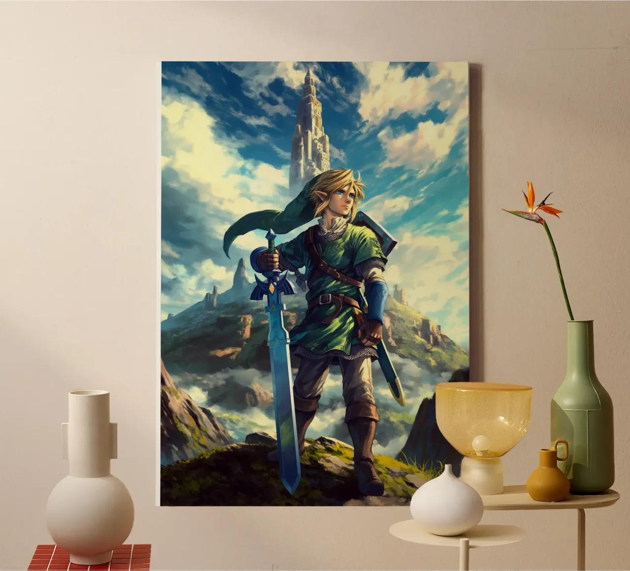 Link de The Legend of Zelda toile avec Caisse américaine de Stellar Creative