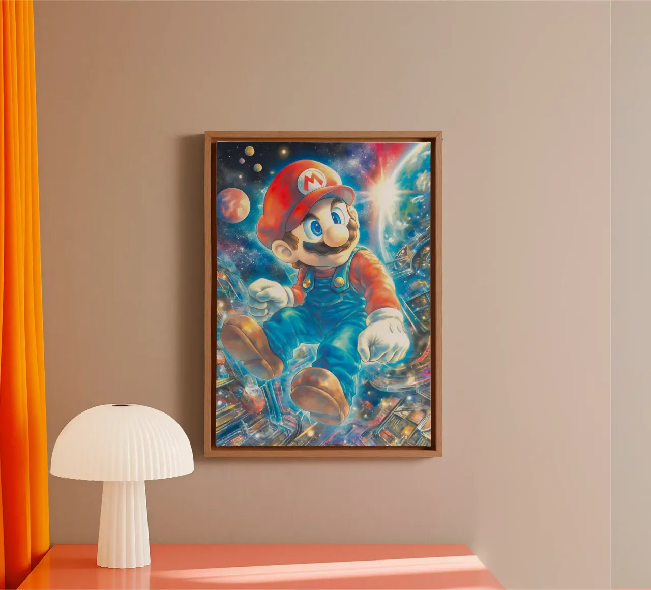 Super Mario tela con Cornice a cassetta da Stellar Creative