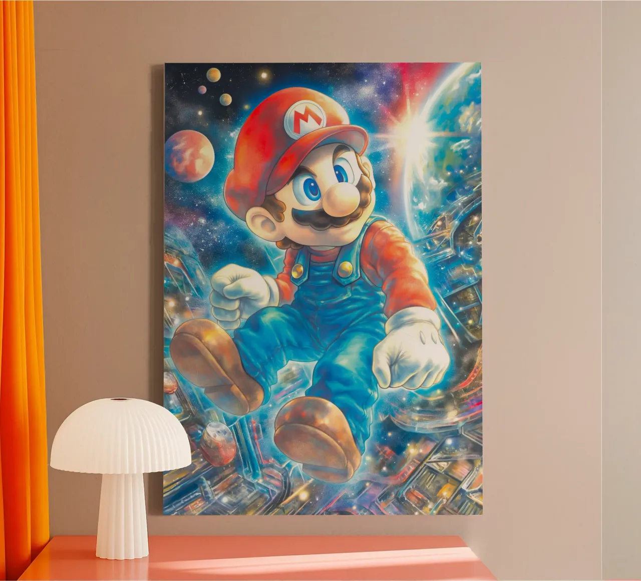 Super Mario tela con Cornice a cassetta da Stellar Creative